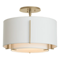 Hubbardton Forge, Exos Double Shade Semi-Flush, SEMI FLUSH MOUNT LIGHT