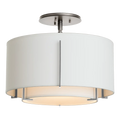 Hubbardton Forge, Exos Double Shade Semi-Flush, SEMI FLUSH MOUNT LIGHT