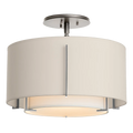 Hubbardton Forge, Exos Double Shade Semi-Flush, SEMI FLUSH MOUNT LIGHT