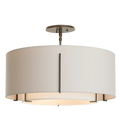 Hubbardton Forge, Exos Double Shade Semi-Flush, SEMI FLUSH MOUNT LIGHT