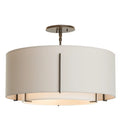 Hubbardton Forge, Exos Double Shade Semi-Flush, SEMI FLUSH MOUNT LIGHT