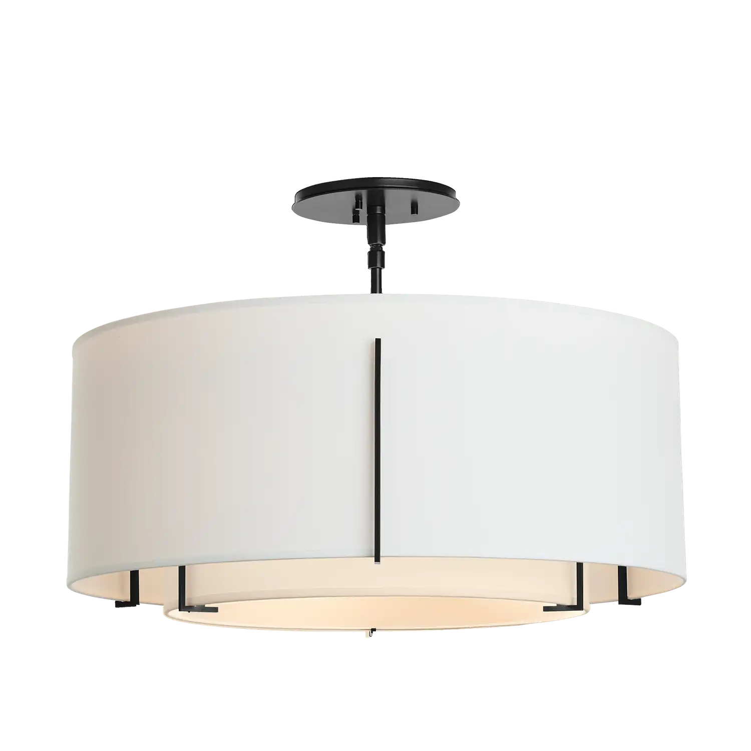 Hubbardton Forge, Exos Double Shade Semi-Flush, SEMI FLUSH MOUNT LIGHT
