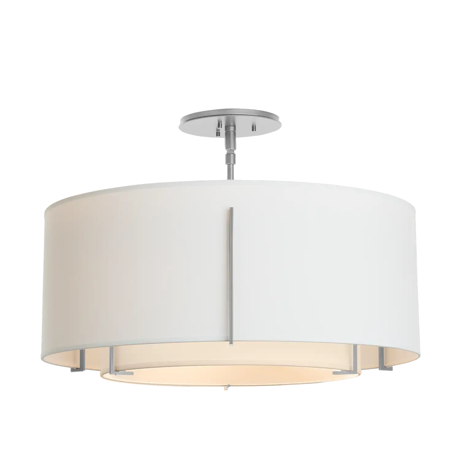 Hubbardton Forge, Exos Double Shade Semi-Flush, SEMI FLUSH MOUNT LIGHT