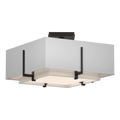 Hubbardton Forge, Exos Square Double Shade Semi-Flush, SEMI FLUSH MOUNT LIGHT