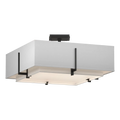 Hubbardton Forge, Exos Square Double Shade Semi-Flush, SEMI FLUSH MOUNT LIGHT