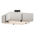 Hubbardton Forge, Exos Square Double Shade Semi-Flush, SEMI FLUSH MOUNT LIGHT