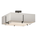 Hubbardton Forge, Exos Square Double Shade Semi-Flush, SEMI FLUSH MOUNT LIGHT