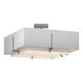 Hubbardton Forge, Exos Square Double Shade Semi-Flush, SEMI FLUSH MOUNT LIGHT