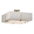Hubbardton Forge, Exos Square Double Shade Semi-Flush, SEMI FLUSH MOUNT LIGHT
