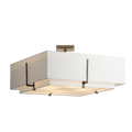 Hubbardton Forge, Exos Square Double Shade Semi-Flush, SEMI FLUSH MOUNT LIGHT