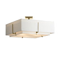 Hubbardton Forge, Exos Square Double Shade Semi-Flush, SEMI FLUSH MOUNT LIGHT
