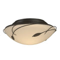 Hubbardton Forge, Forged Leaves Flush Mount, SEMI FLUSH MOUNT LIGHT