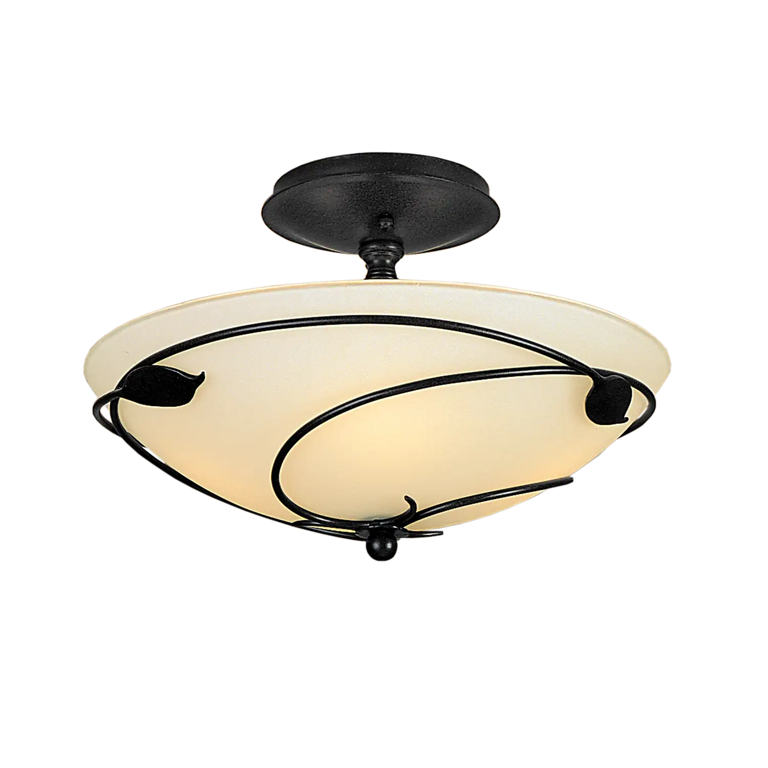 Hubbardton Forge, Forged Leaves Semi-Flush, SEMI FLUSH MOUNT LIGHT