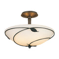 Hubbardton Forge, Forged Leaves Semi-Flush, SEMI FLUSH MOUNT LIGHT