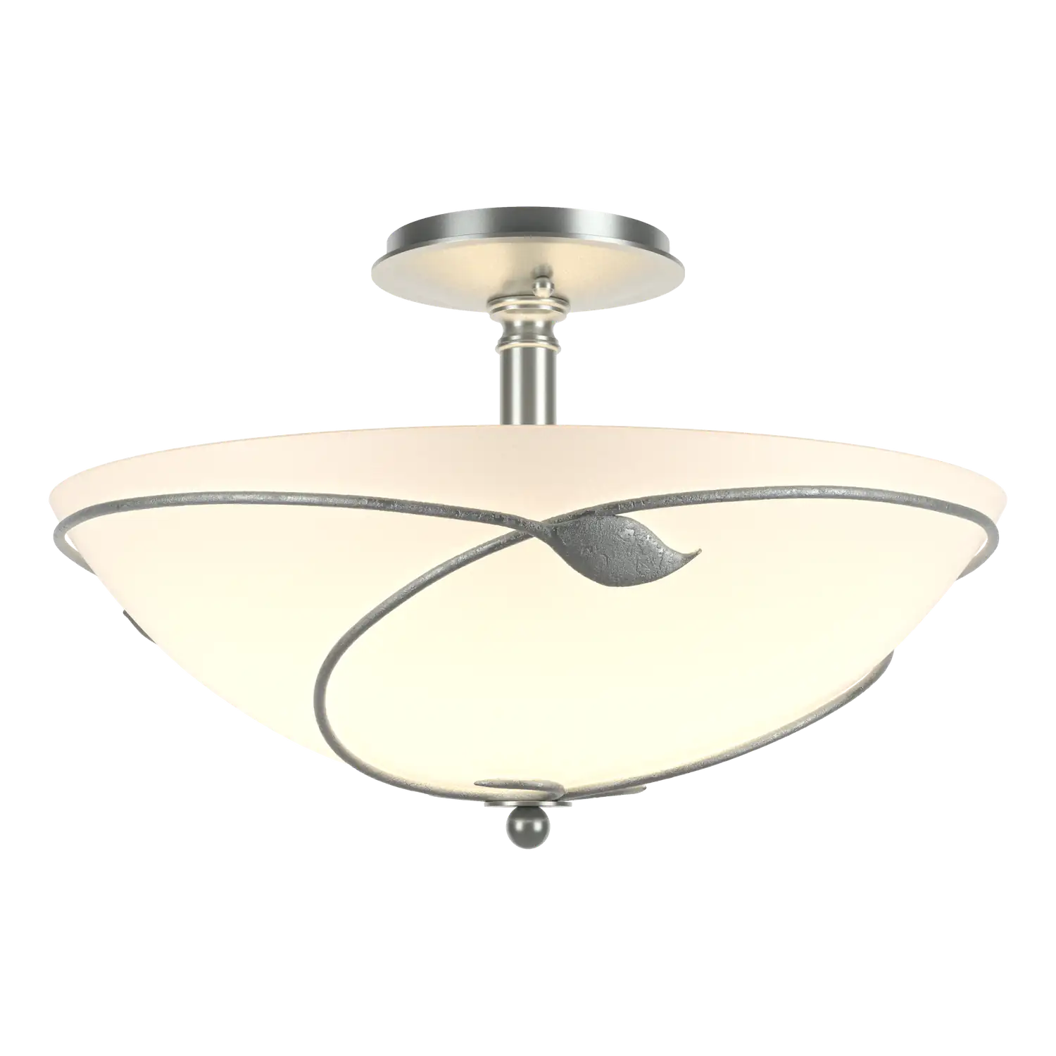 Hubbardton Forge, Forged Leaves Semi-Flush, SEMI FLUSH MOUNT LIGHT