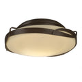Hubbardton Forge, Flora Flush Mount, SEMI FLUSH MOUNT LIGHT