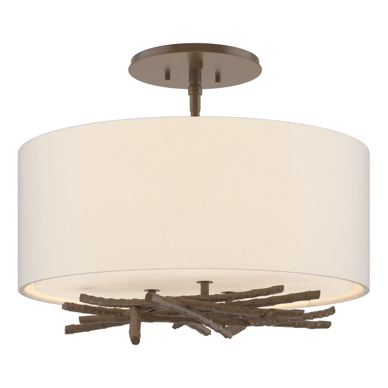 Hubbardton Forge, Brindille Semi-Flush, SEMI FLUSH MOUNT LIGHT