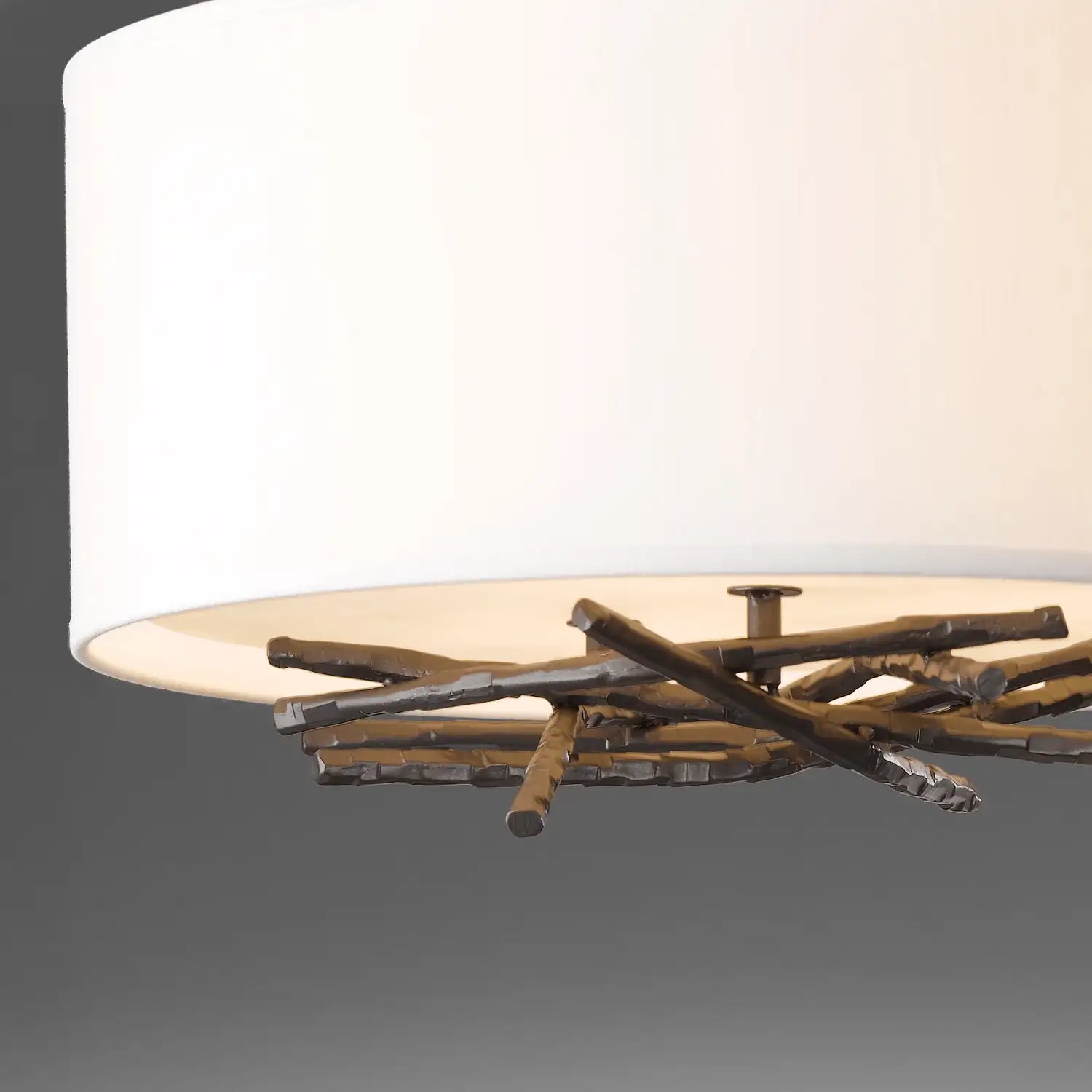 Hubbardton Forge, Brindille Semi-Flush, SEMI FLUSH MOUNT LIGHT