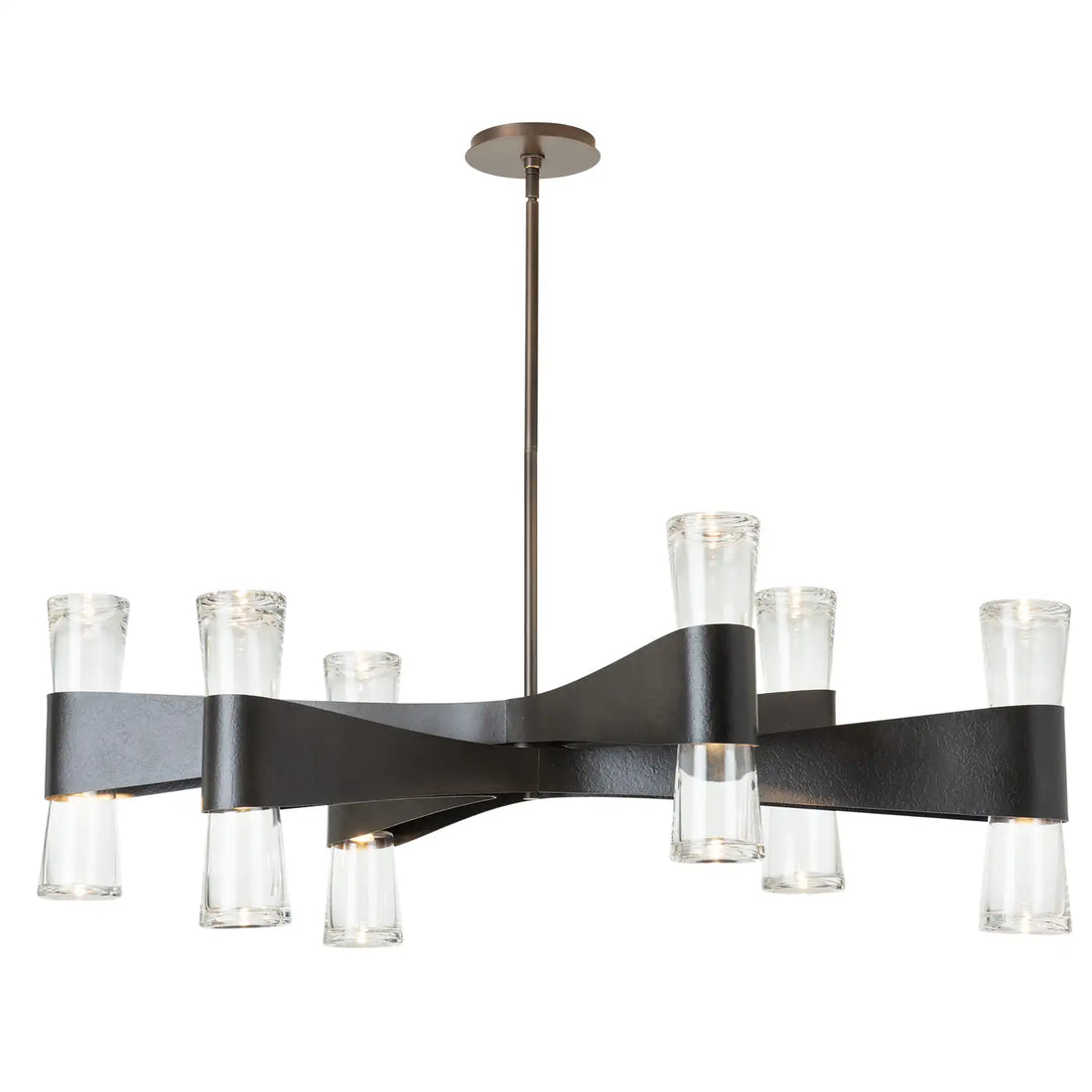 HUBBARDTON FORGE, BELLIS 6-ARM OVAL CHANDELIER, CHANDELIER LIGHT
