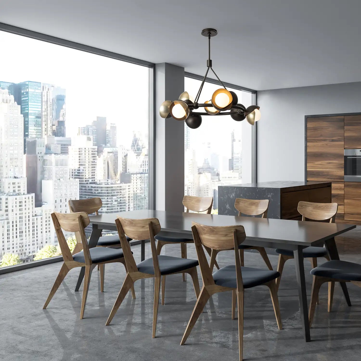 Hubbardton Forge, Brooklyn Double Shade Ring Pendant, PENDANT LIGHT