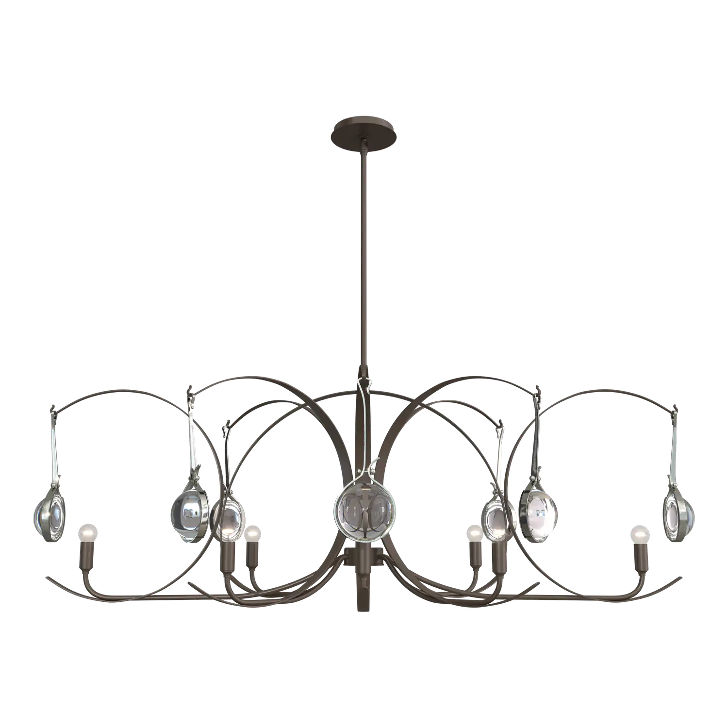 Hubbardton Forge, Optic Oval Pendant, PENDANT LIGHT
