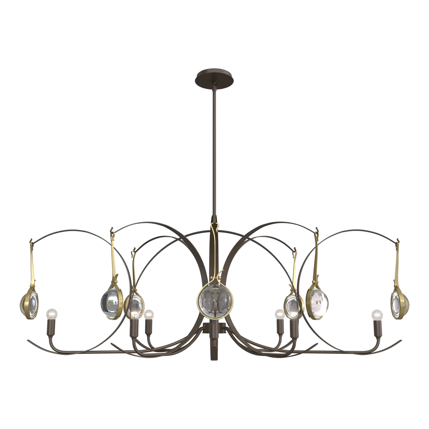 Hubbardton Forge, Optic Oval Pendant, PENDANT LIGHT