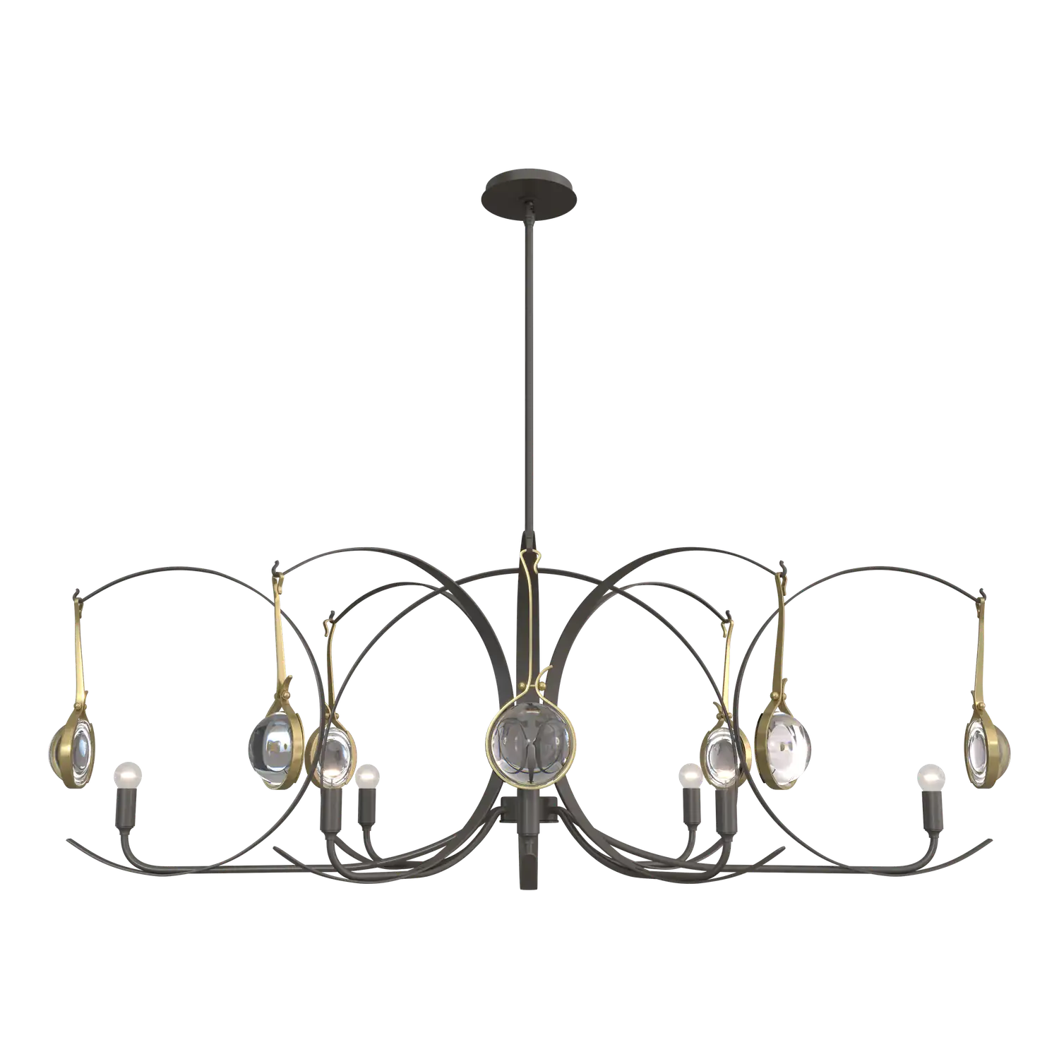 Hubbardton Forge, Optic Oval Pendant, PENDANT LIGHT