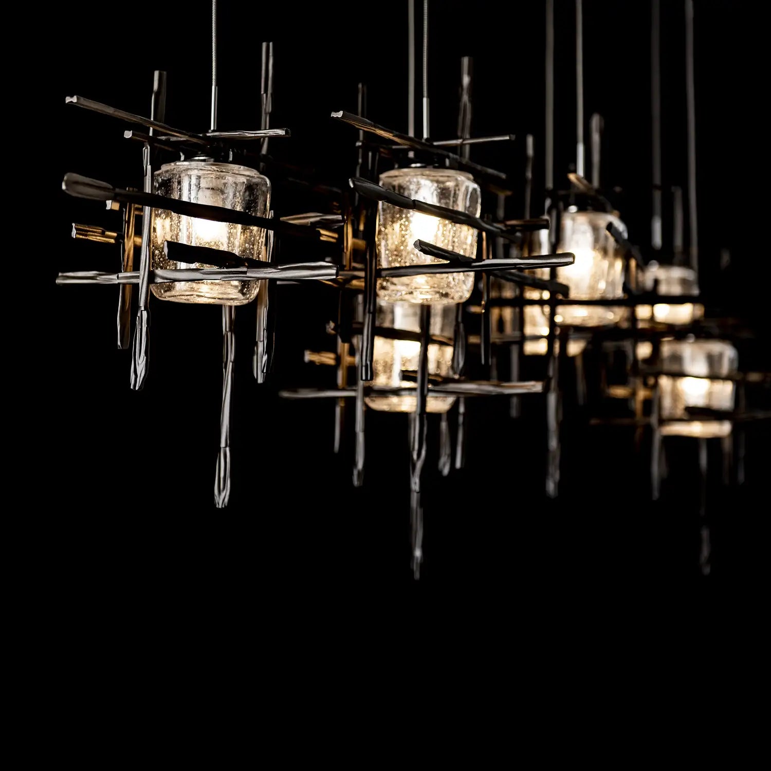 Hubbardton Forge, Tura Seeded Glass Pendant, PENDANT LIGHT