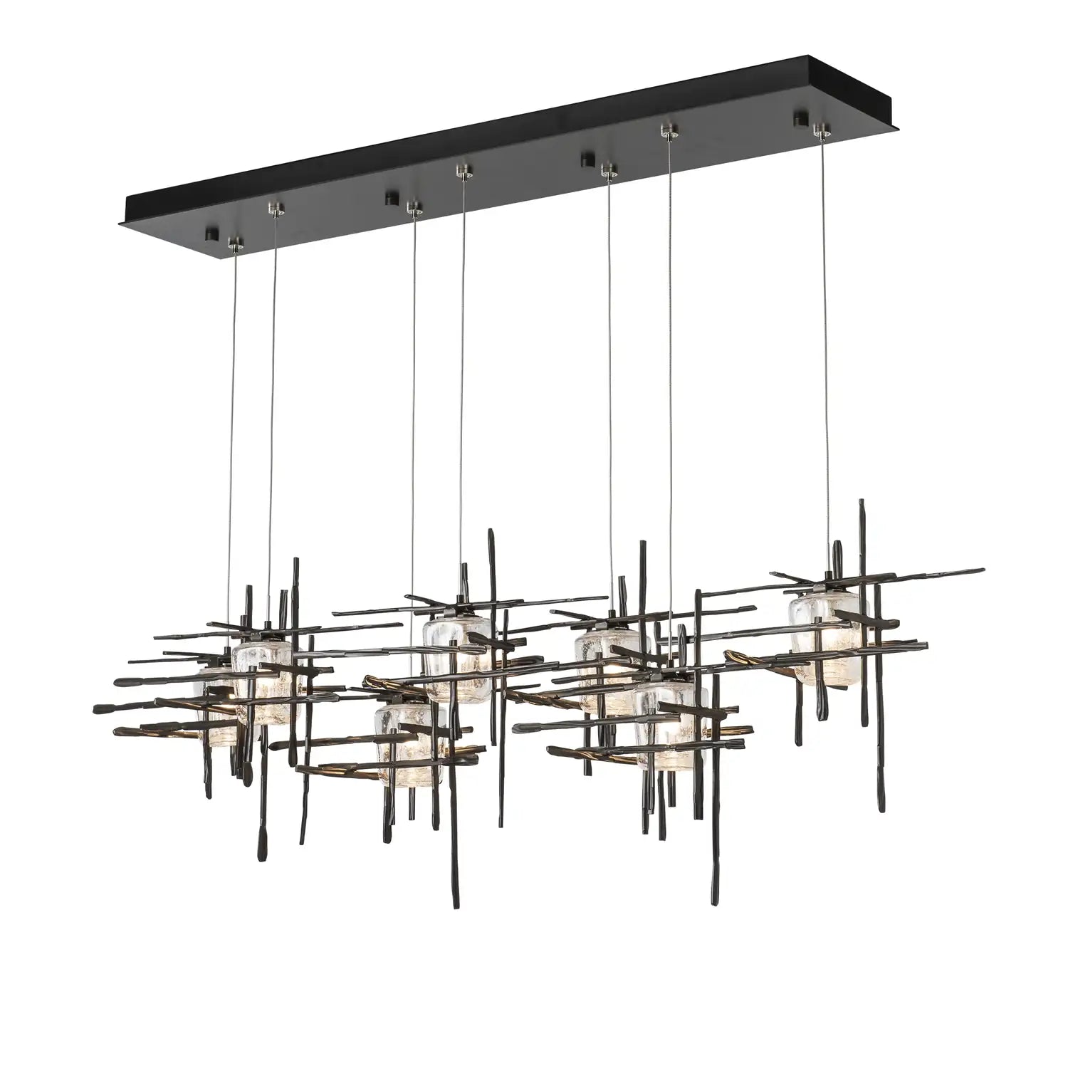Hubbardton Forge, Tura Seeded Glass Pendant, PENDANT LIGHT