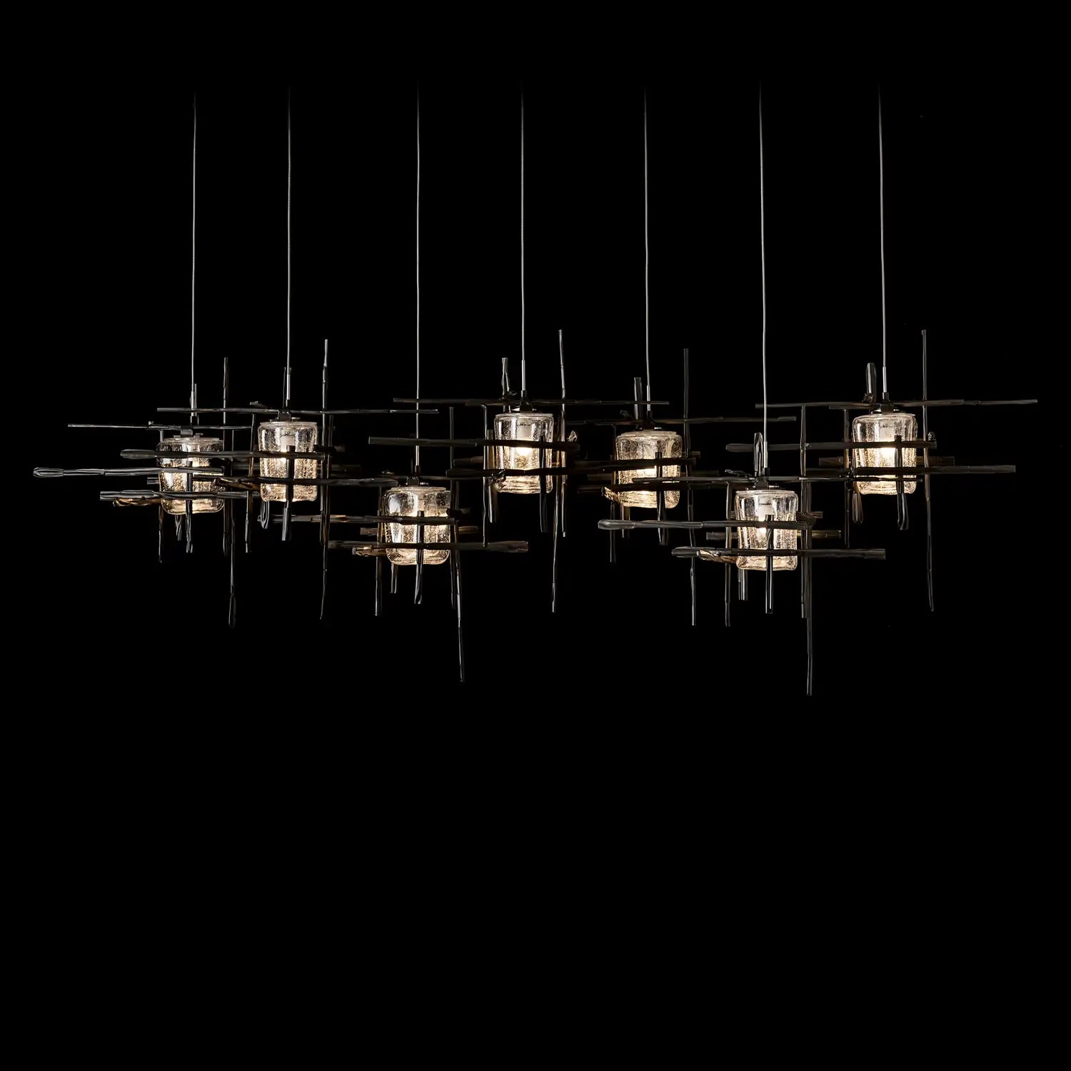 Hubbardton Forge, Tura Seeded Glass Pendant, PENDANT LIGHT