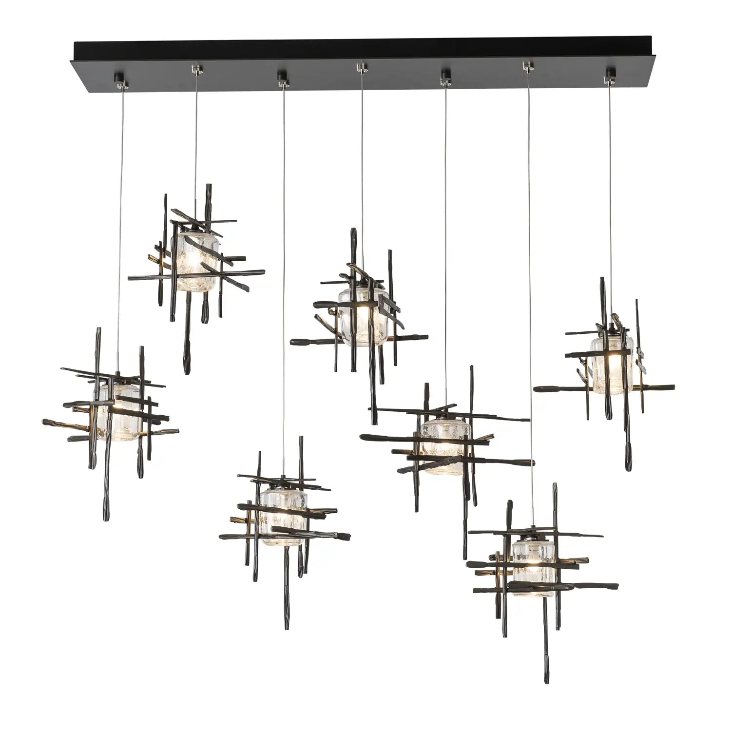 Hubbardton Forge, Tura Seeded Glass Pendant, PENDANT LIGHT
