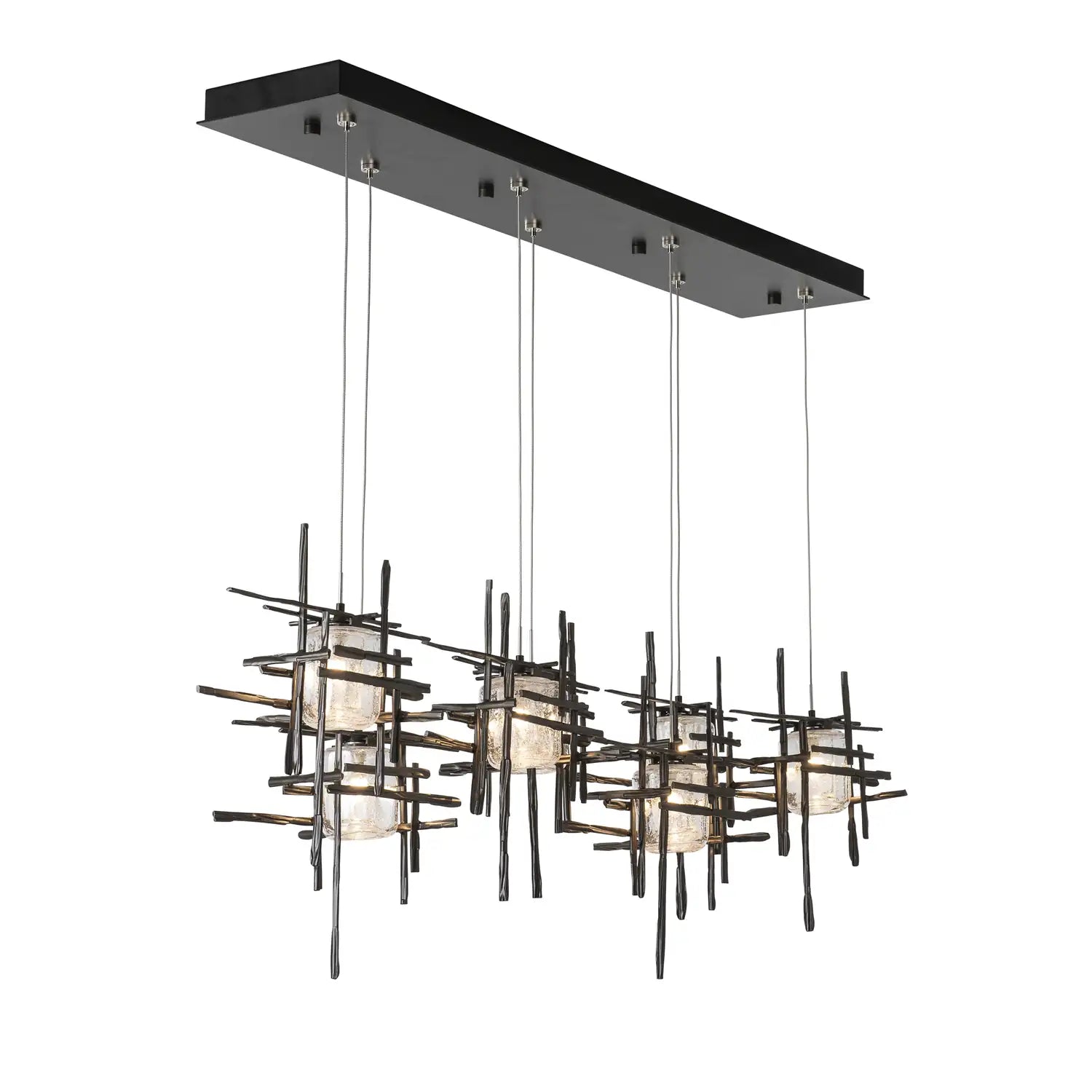 Hubbardton Forge, Tura Seeded Glass Pendant, PENDANT LIGHT