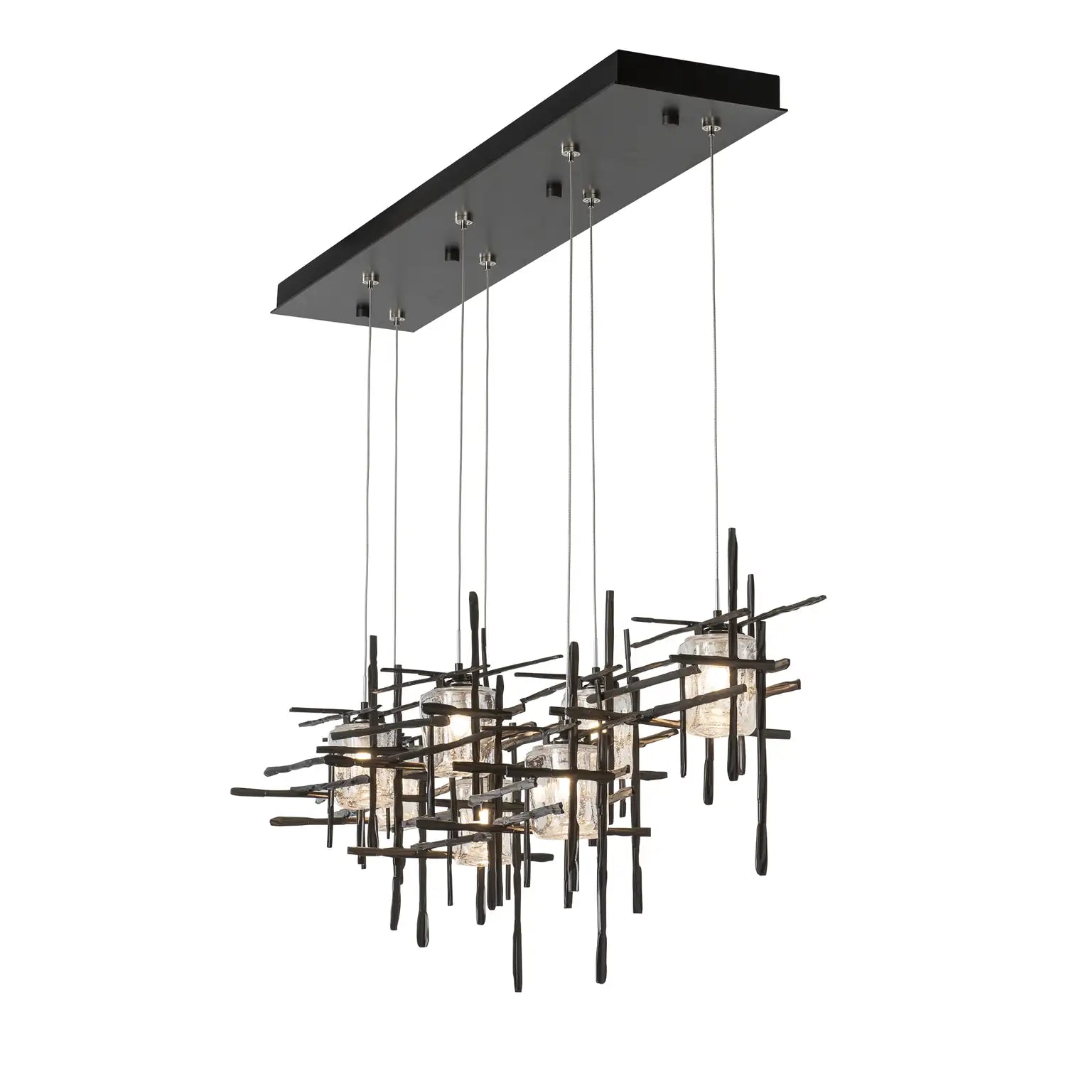Hubbardton Forge, Tura Seeded Glass Pendant, PENDANT LIGHT