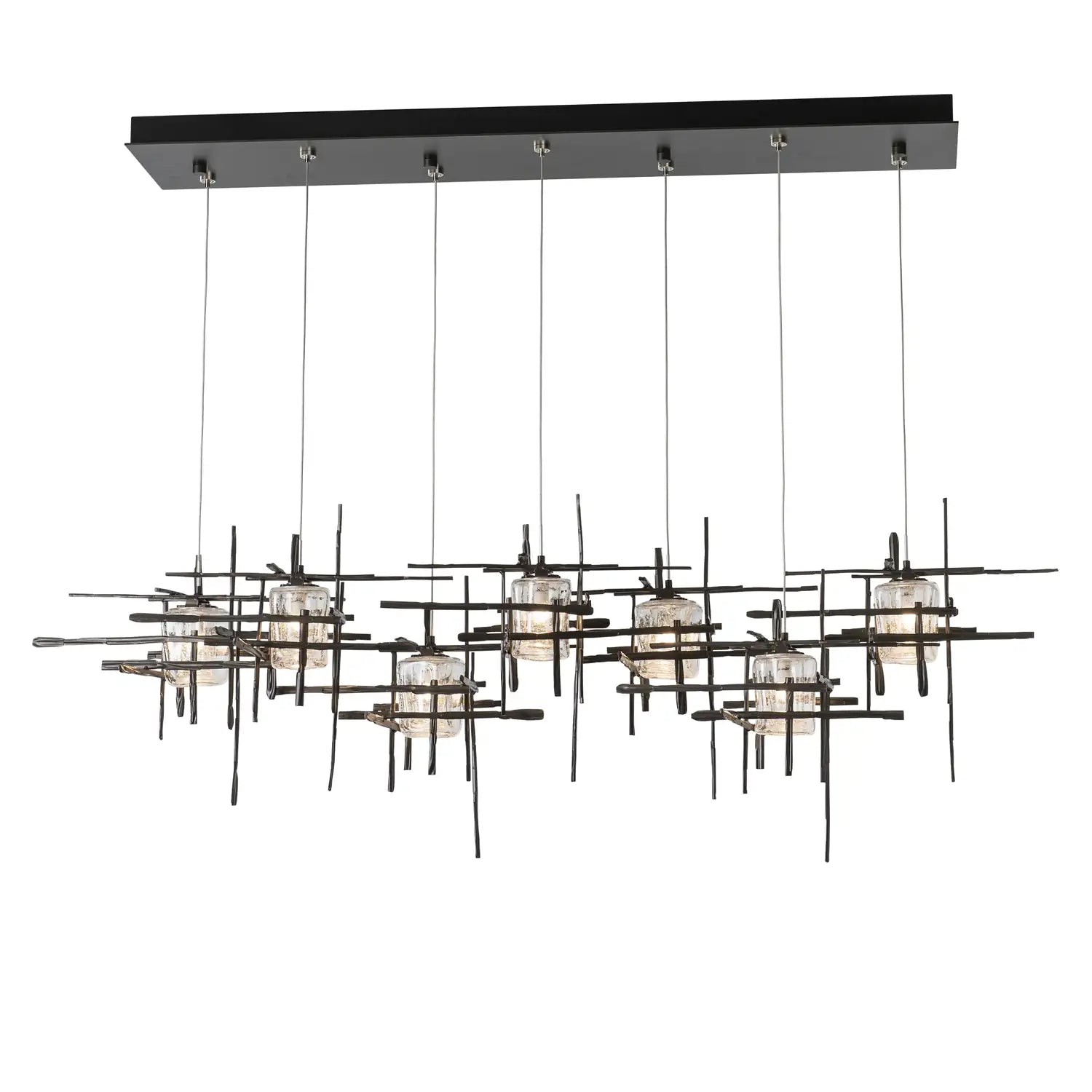 Hubbardton Forge, Tura Seeded Glass Pendant, PENDANT LIGHT
