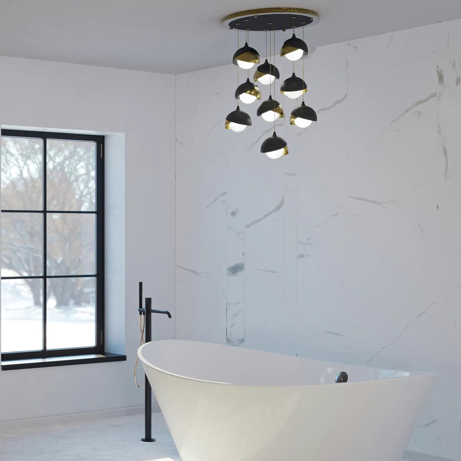 Hubbardton Forge, Brooklyn Double Shade Pendant, PENDANT LIGHT
