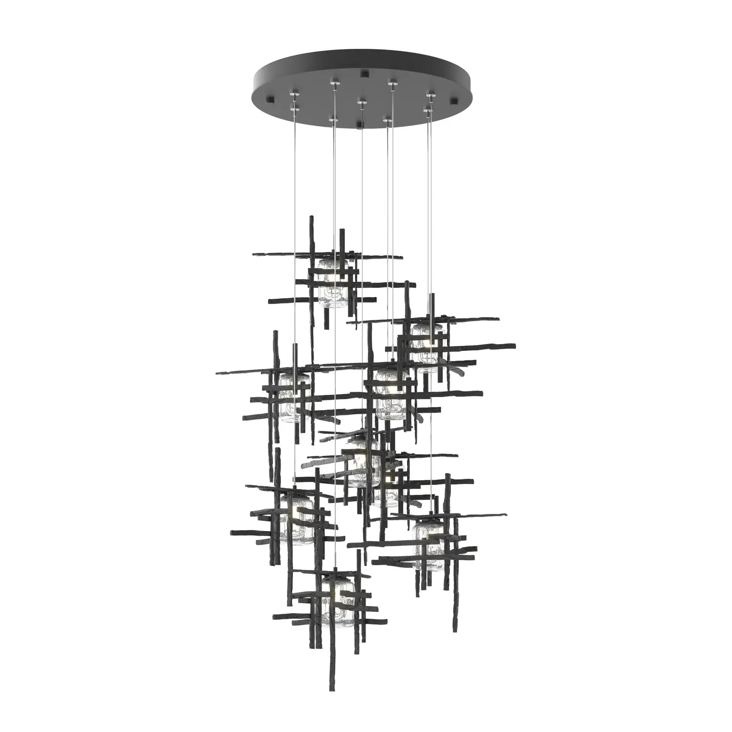 Hubbardton Forge, Tura Seeded Glass Pendant, PENDANT LIGHT