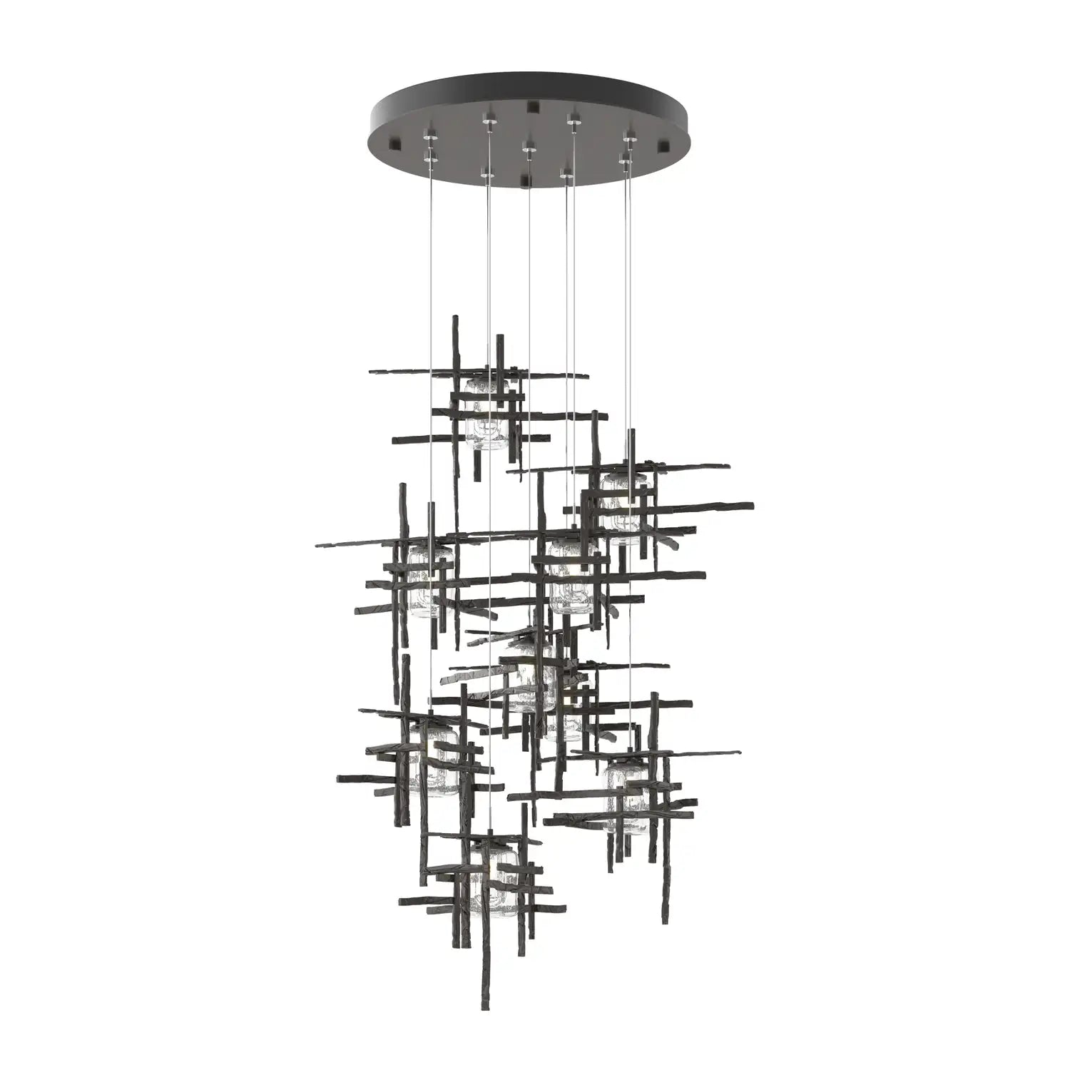 Hubbardton Forge, Tura Seeded Glass Pendant, PENDANT LIGHT