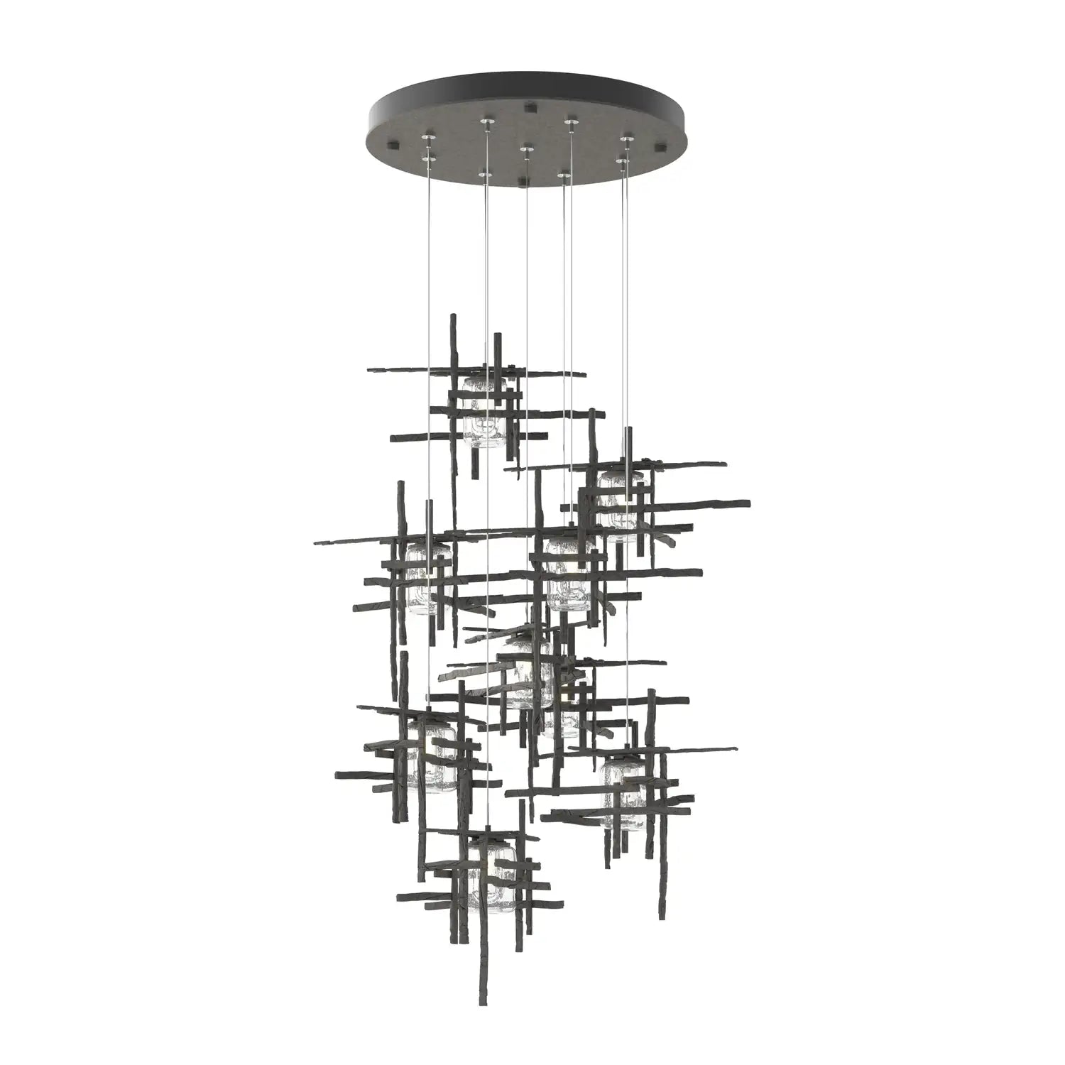Hubbardton Forge, Tura Seeded Glass Pendant, PENDANT LIGHT