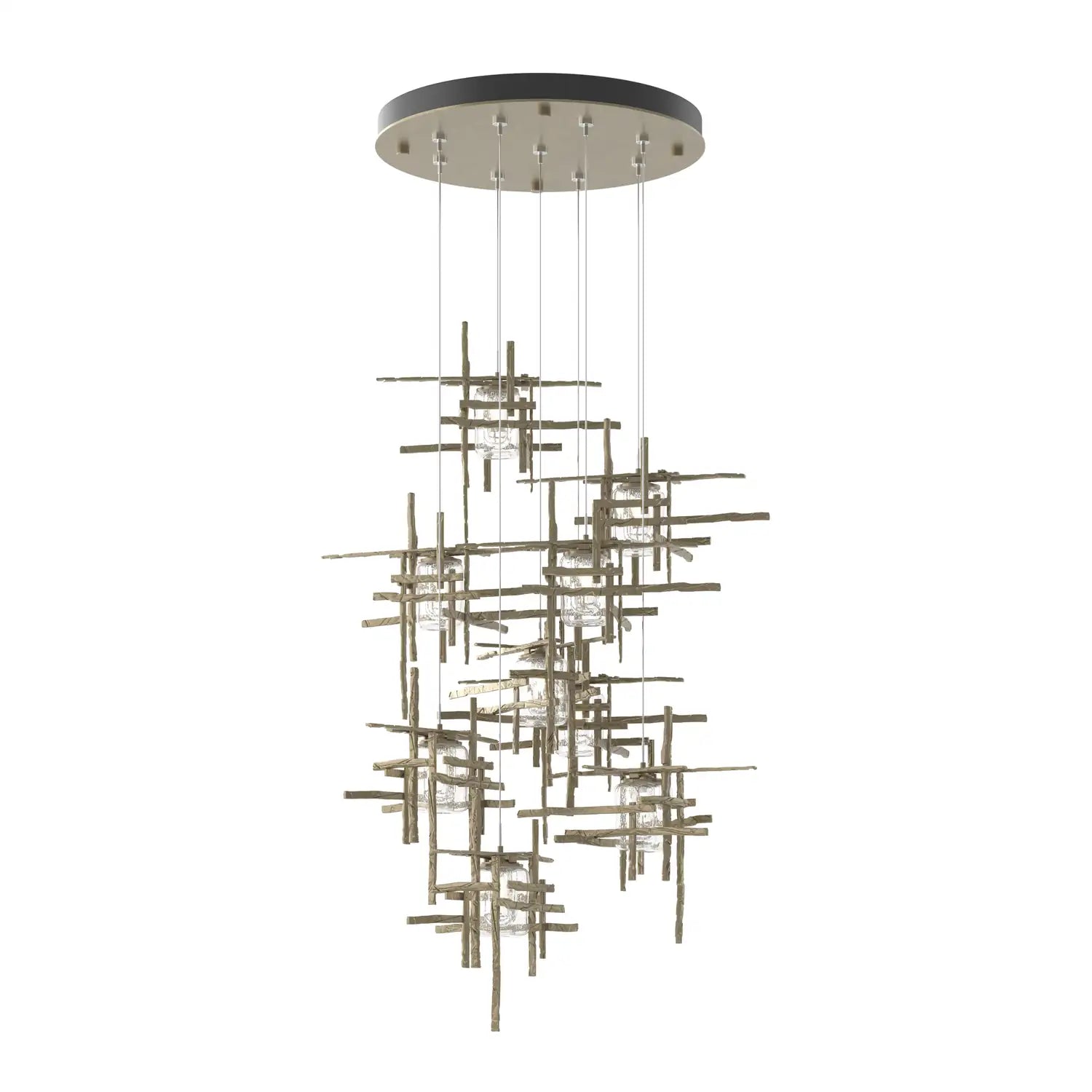 Hubbardton Forge, Tura Seeded Glass Pendant, PENDANT LIGHT