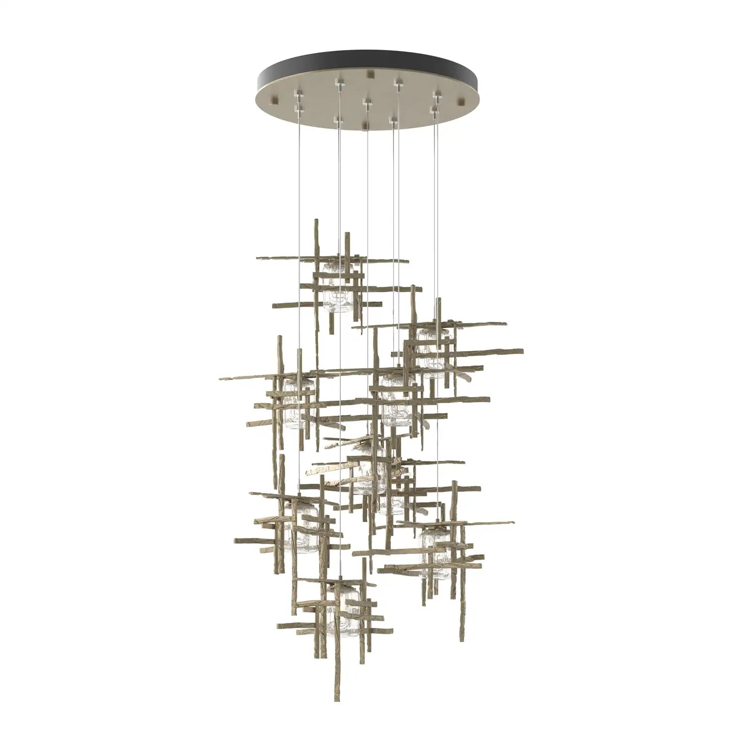Hubbardton Forge, Tura Seeded Glass Pendant, PENDANT LIGHT
