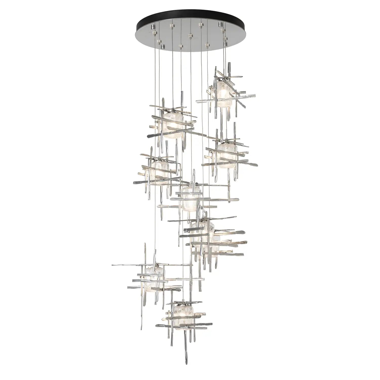 Hubbardton Forge, Tura Seeded Glass Pendant, PENDANT LIGHT