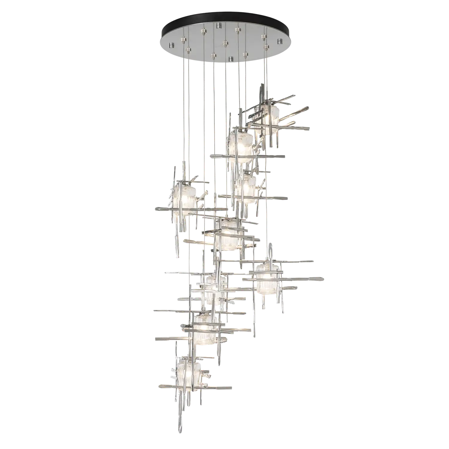 Hubbardton Forge, Tura Seeded Glass Pendant, PENDANT LIGHT