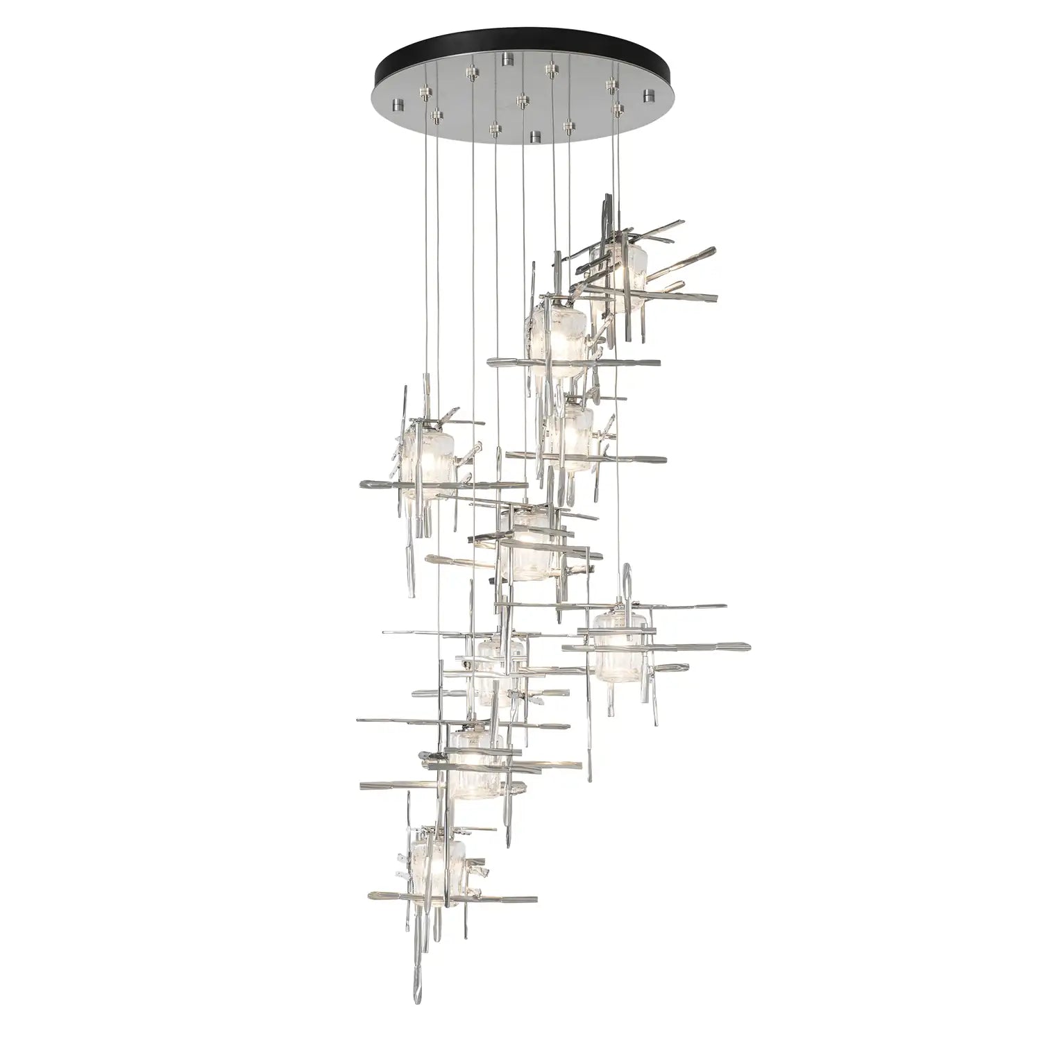 Hubbardton Forge, Tura Seeded Glass Pendant, PENDANT LIGHT