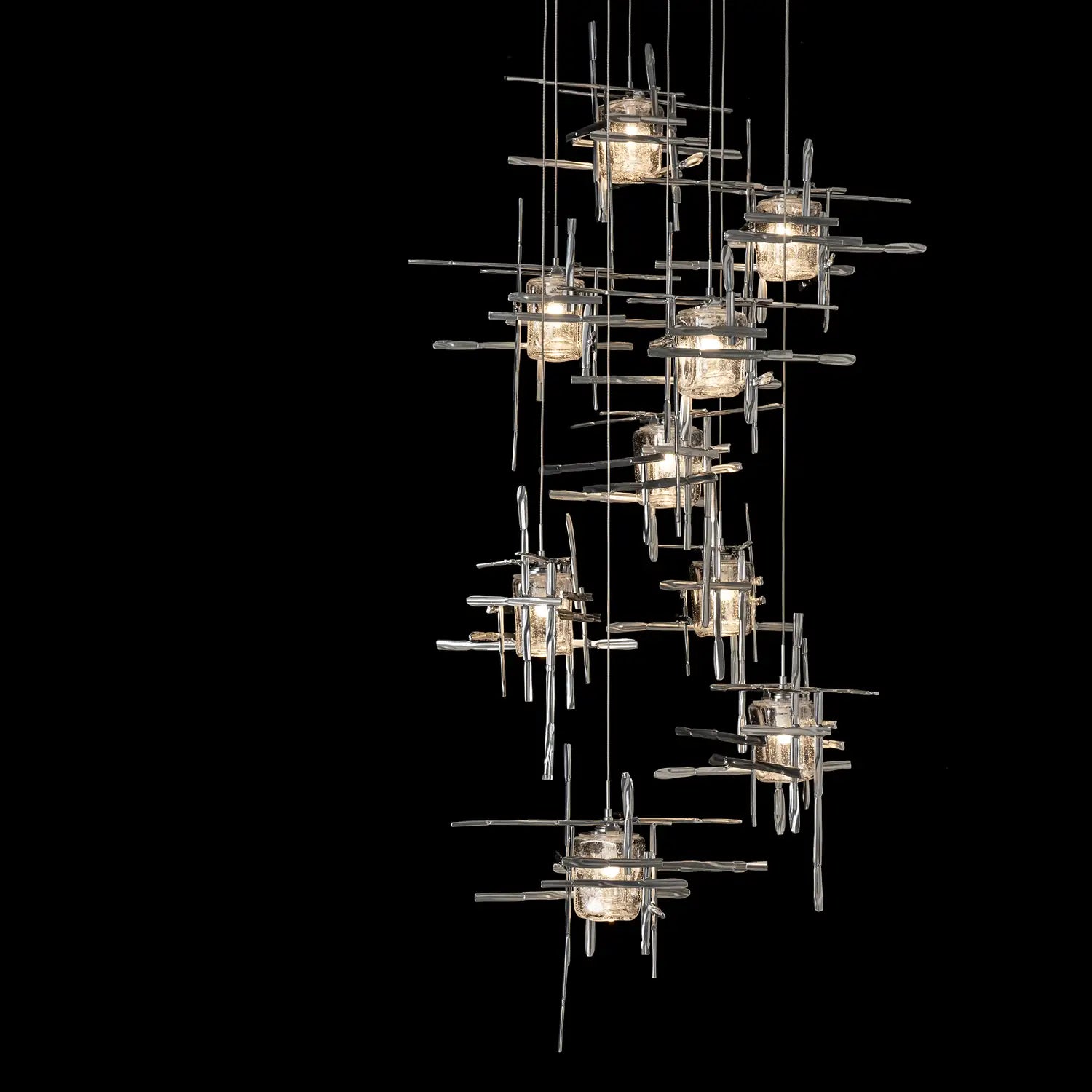 Hubbardton Forge, Tura Seeded Glass Pendant, PENDANT LIGHT