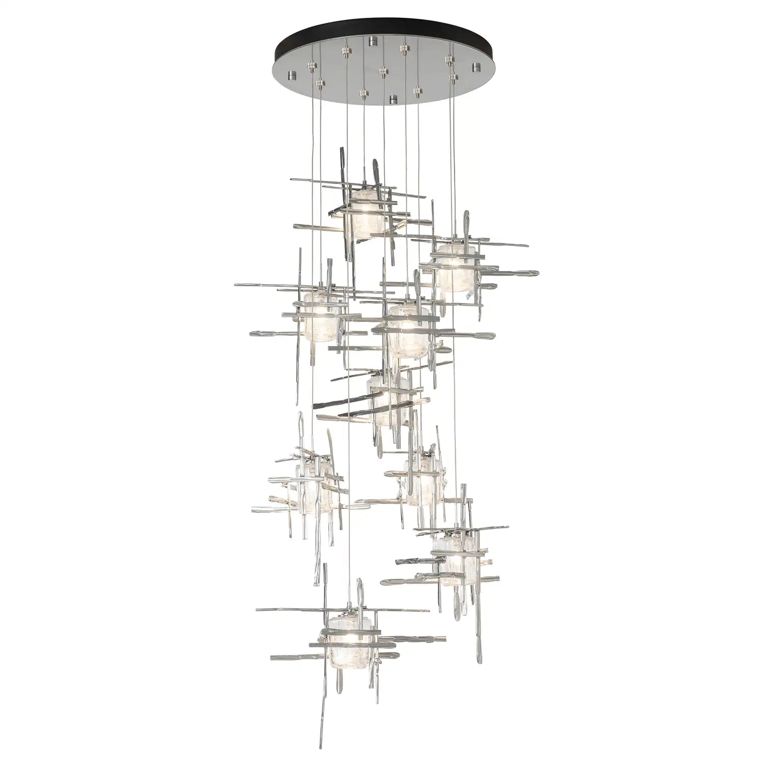 Hubbardton Forge, Tura Seeded Glass Pendant, PENDANT LIGHT