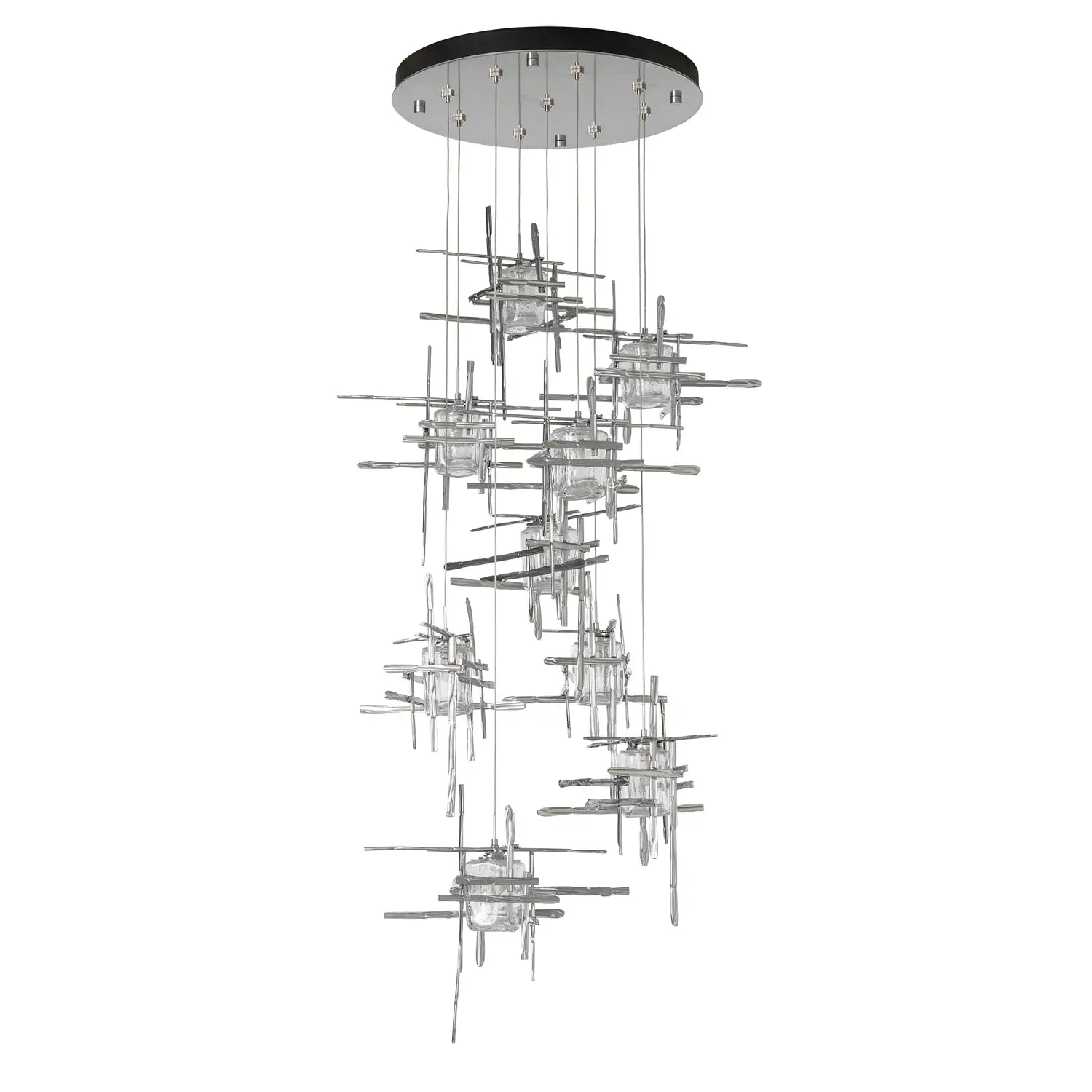 Hubbardton Forge, Tura Seeded Glass Pendant, PENDANT LIGHT