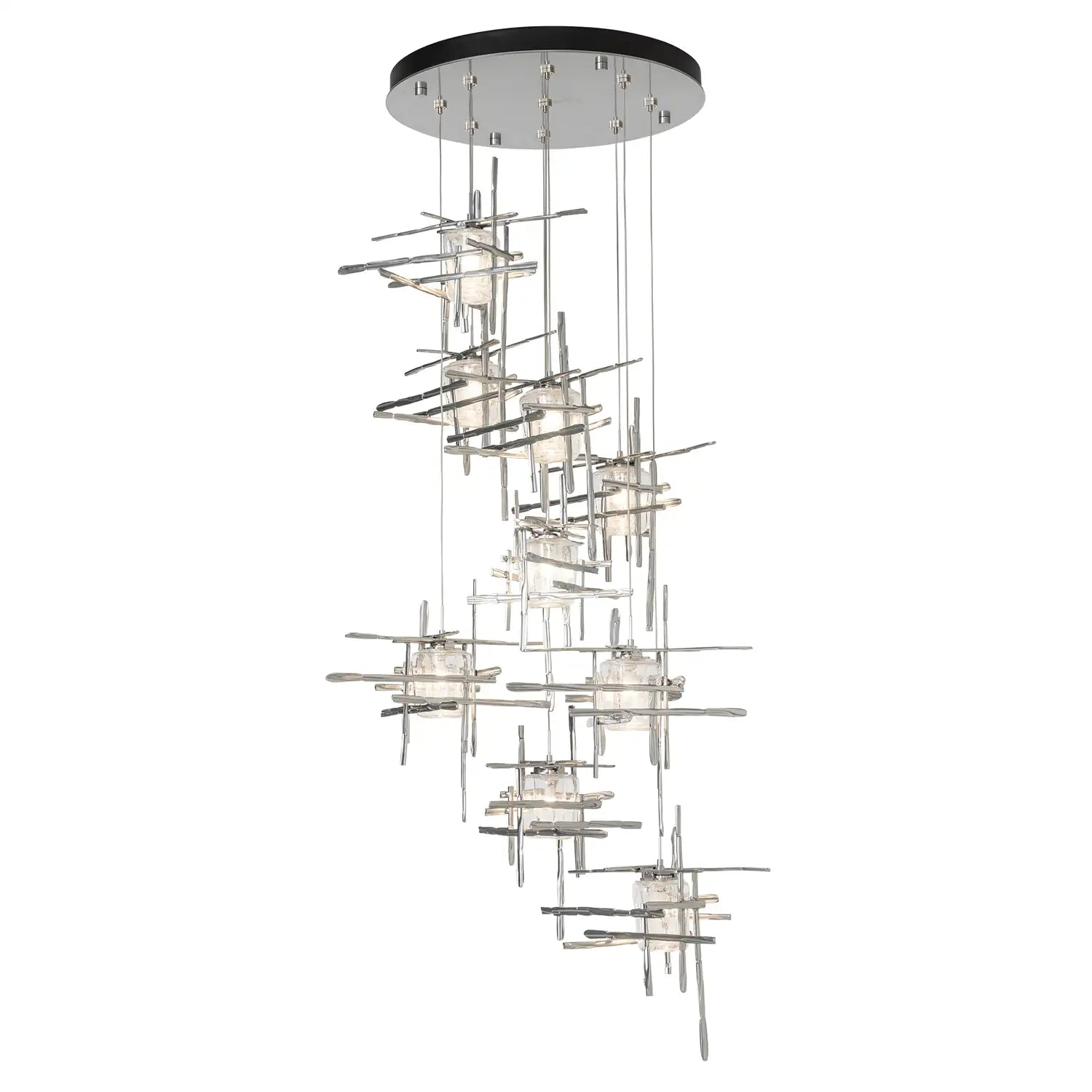 Hubbardton Forge, Tura Seeded Glass Pendant, PENDANT LIGHT
