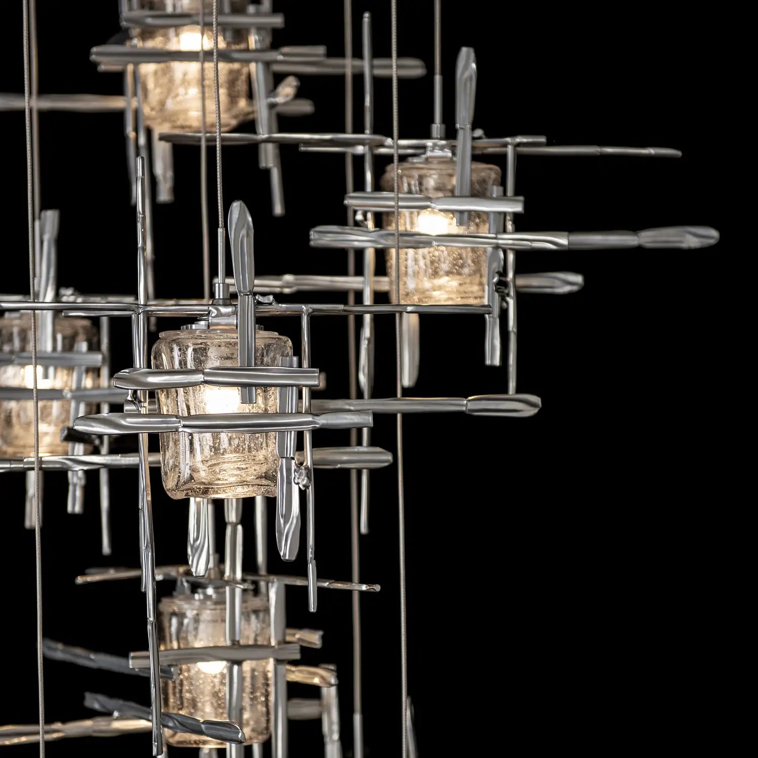 Hubbardton Forge, Tura Seeded Glass Pendant, PENDANT LIGHT