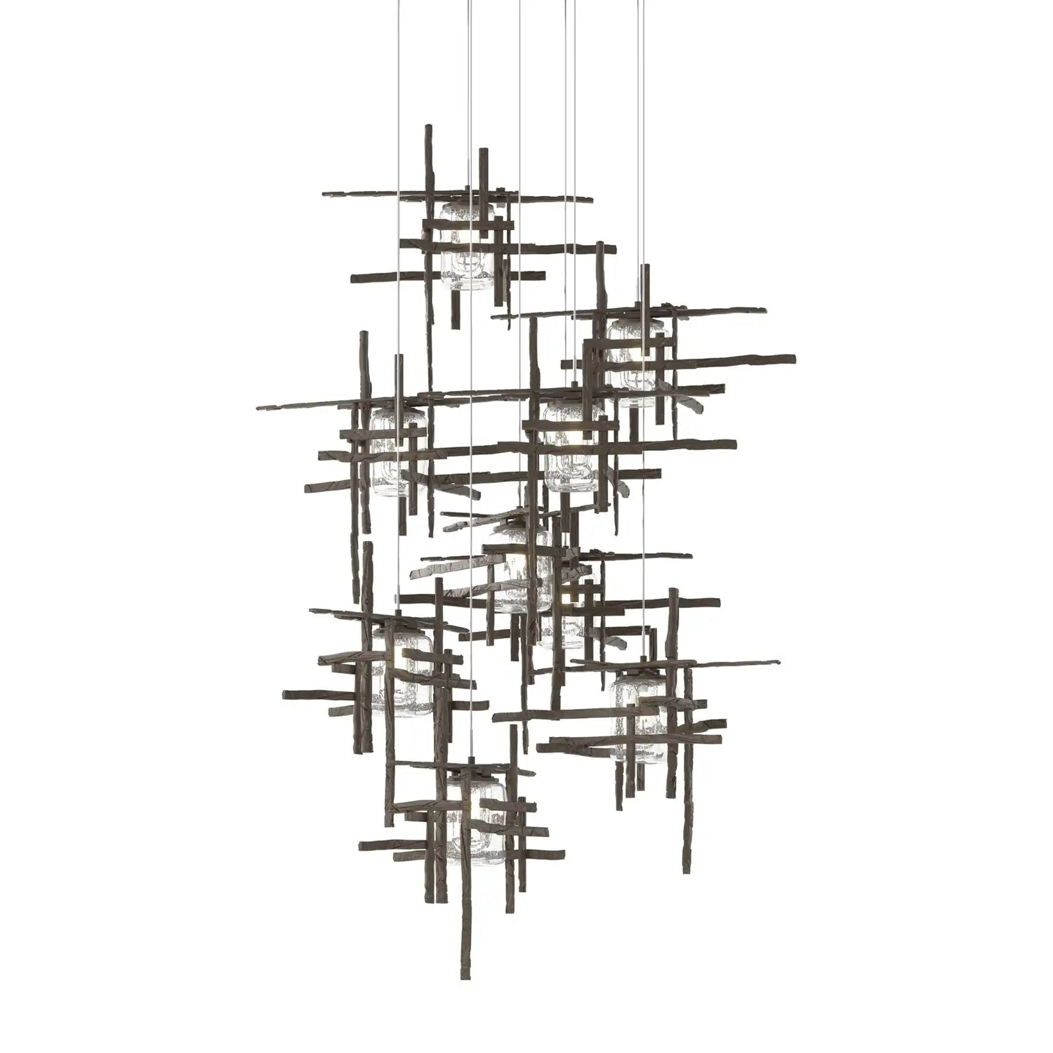 Hubbardton Forge, Tura Seeded Glass Pendant, PENDANT LIGHT