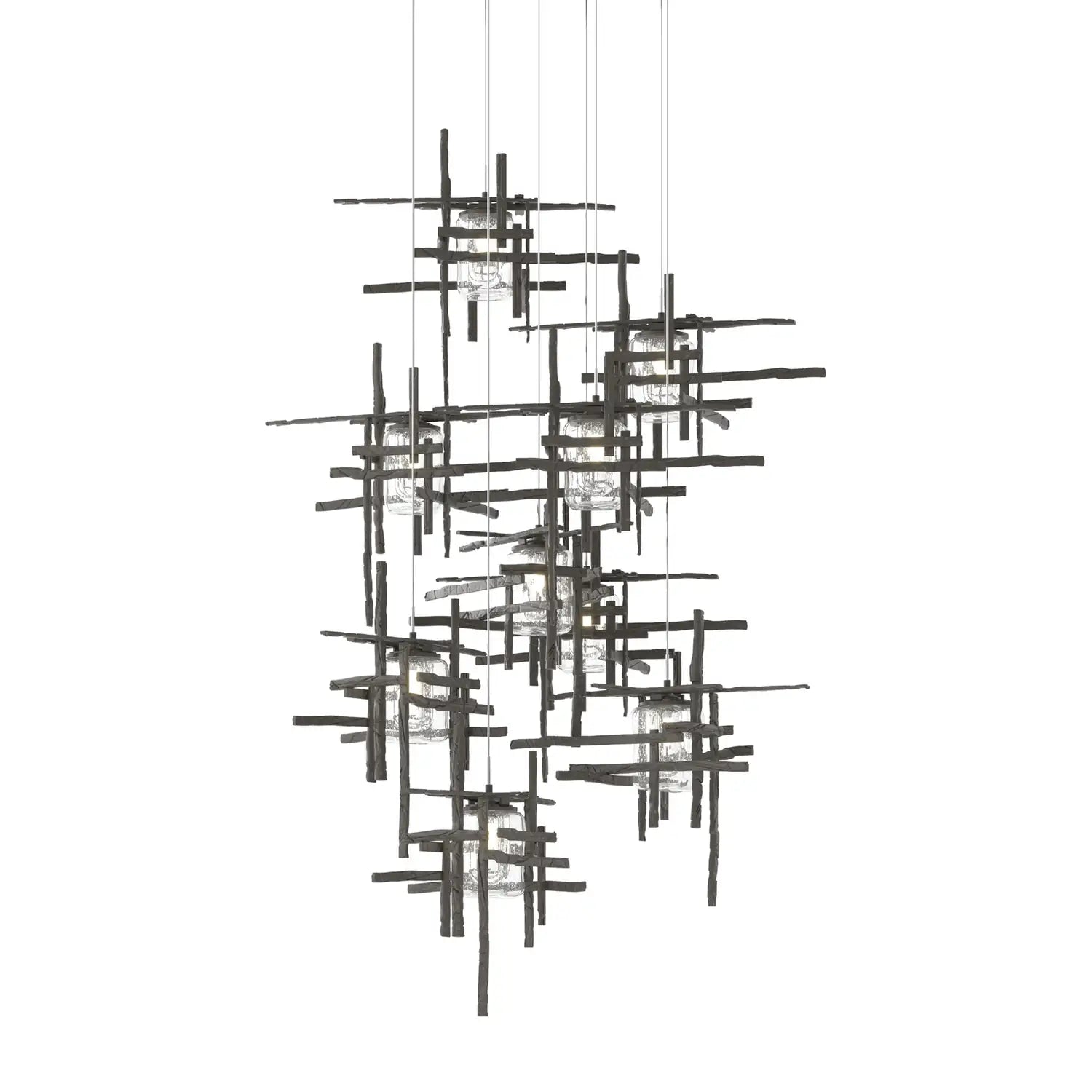 Hubbardton Forge, Tura Seeded Glass Pendant, PENDANT LIGHT